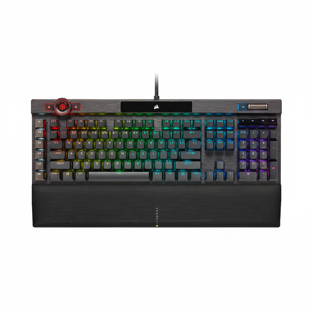 Teclado Corsair K100 RGB Mecanico Switch Corsair OPX Black