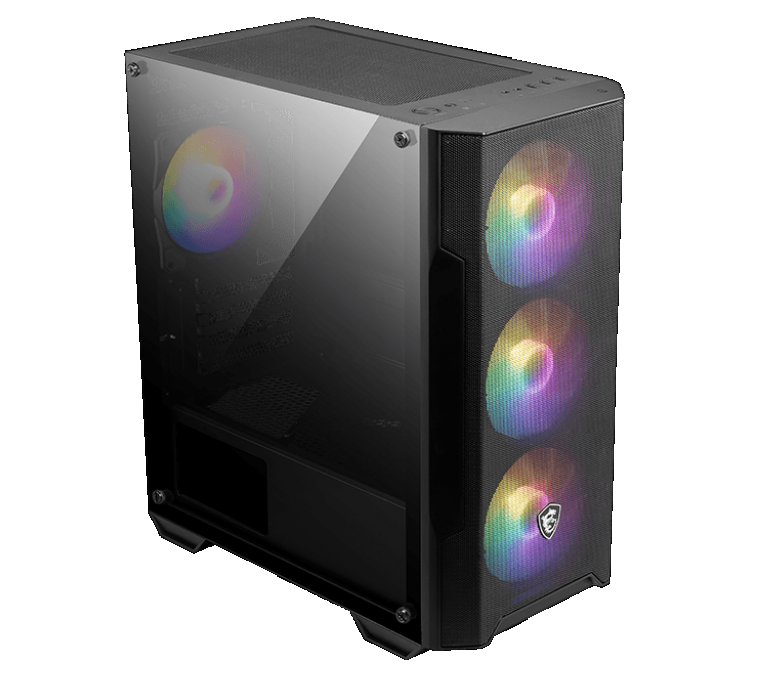 Gabinete MSI MAG FORGE M100A Acrilico Mid-Tower Fan RGB x4