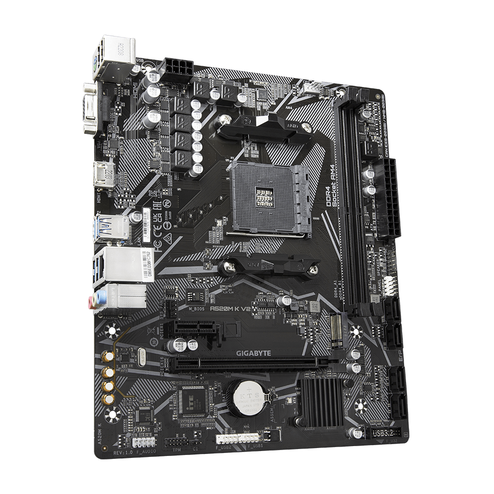 Mother Gigabyte A520M K V2 DDR4 AM4 (Serie 3000/4000/5000)