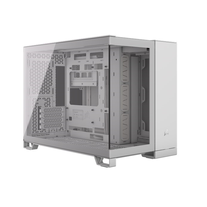 Gabinete Corsair 2500X TG Mid-Tower Dual Chamber White