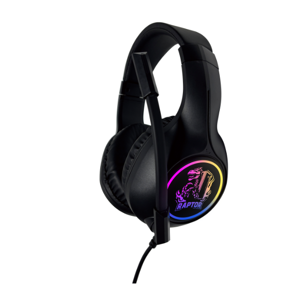 Auricular Gamer Raptor Shadow Core RGB 7.1 cancelacion sonido USB/3.5mm