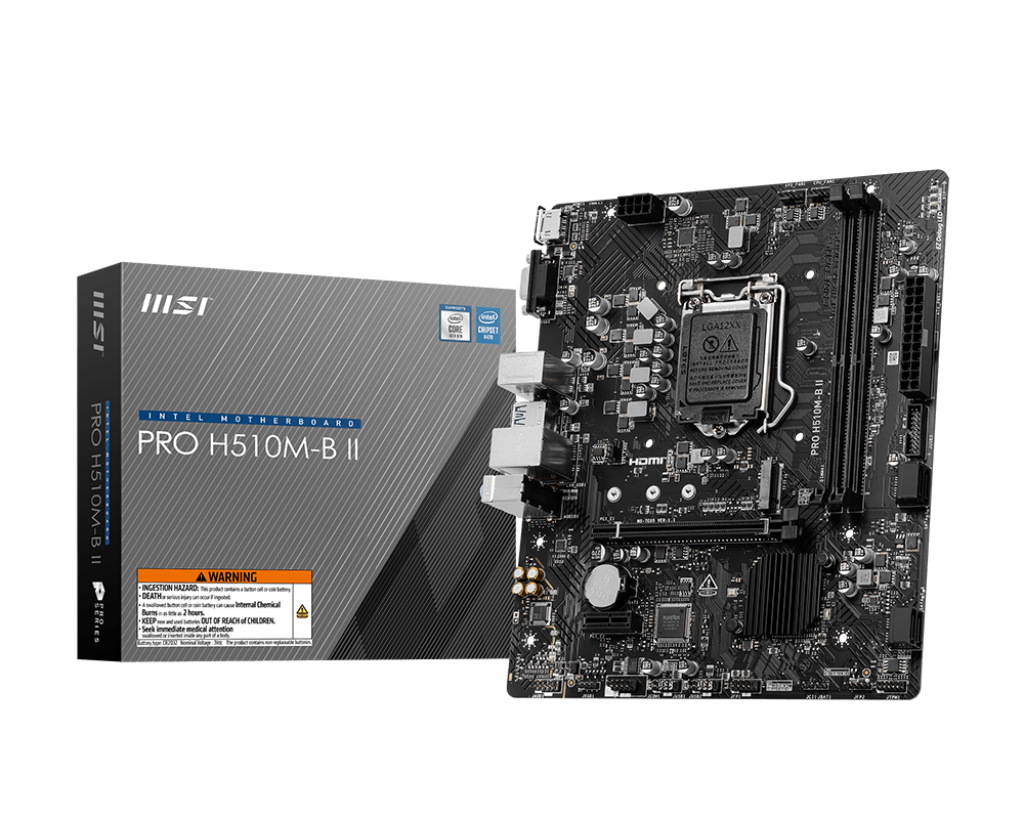 Mother MSI PRO H510M-B II DDR4 1200 (solo 10ma gen)