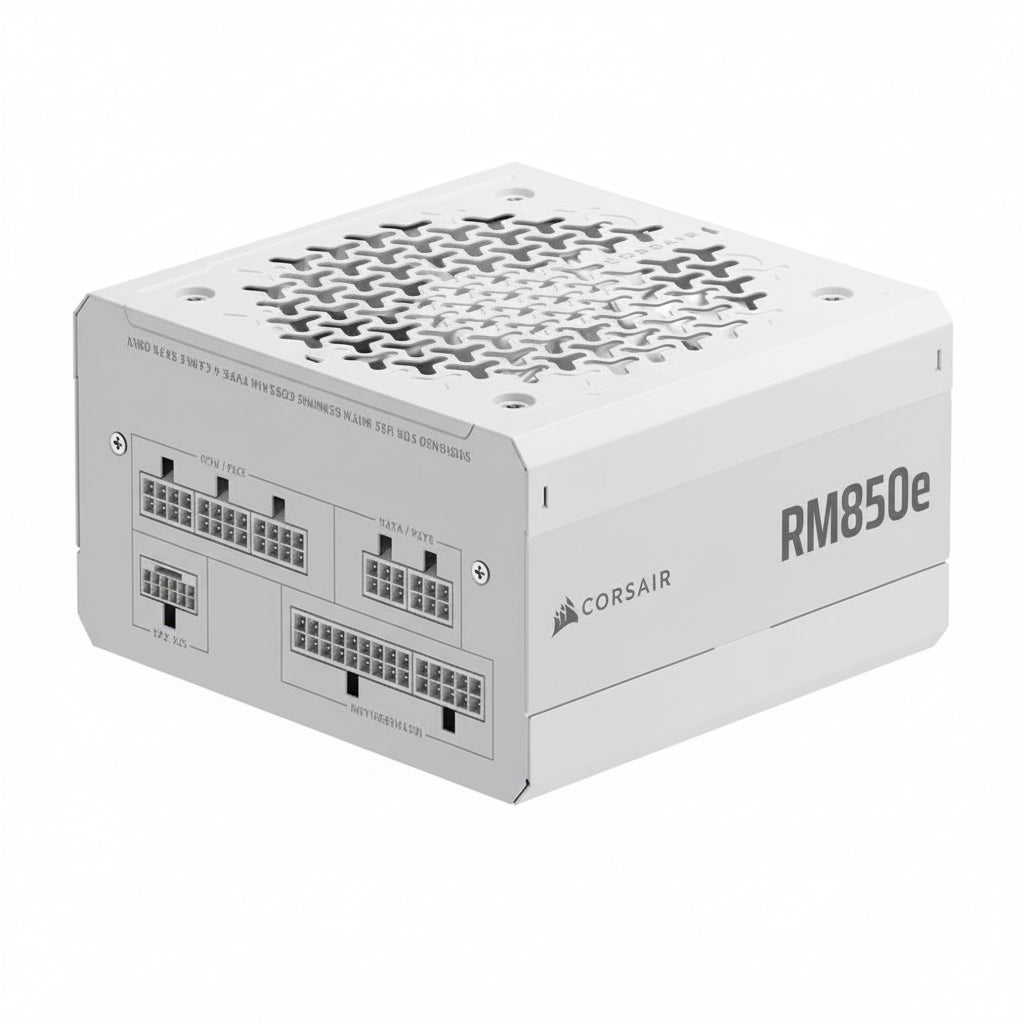 Fuente Corsair RM850e 2025 850W Cybernetics Gold Full Modular PCIe 5.1 White
