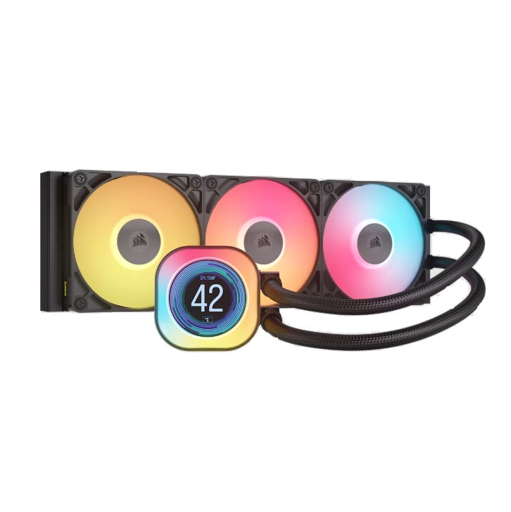 Water Cooling Corsair iCUE LINK TITAN 360 RX LCD 3x CPU Cooler 360mm Black (2956)