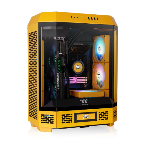 Gabinete TT The Tower 600 Mid-Tower TG x3 Fan x2 Bumblebee (8562)