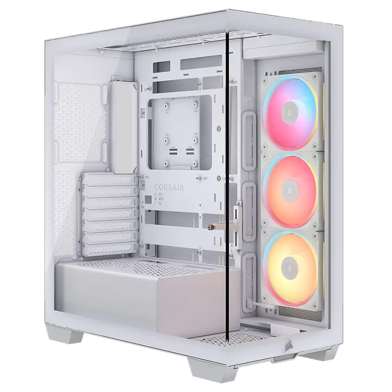 Gabinete Corsair 3500X LX-R RGB iCUE Mid-Tower TG White (7126)