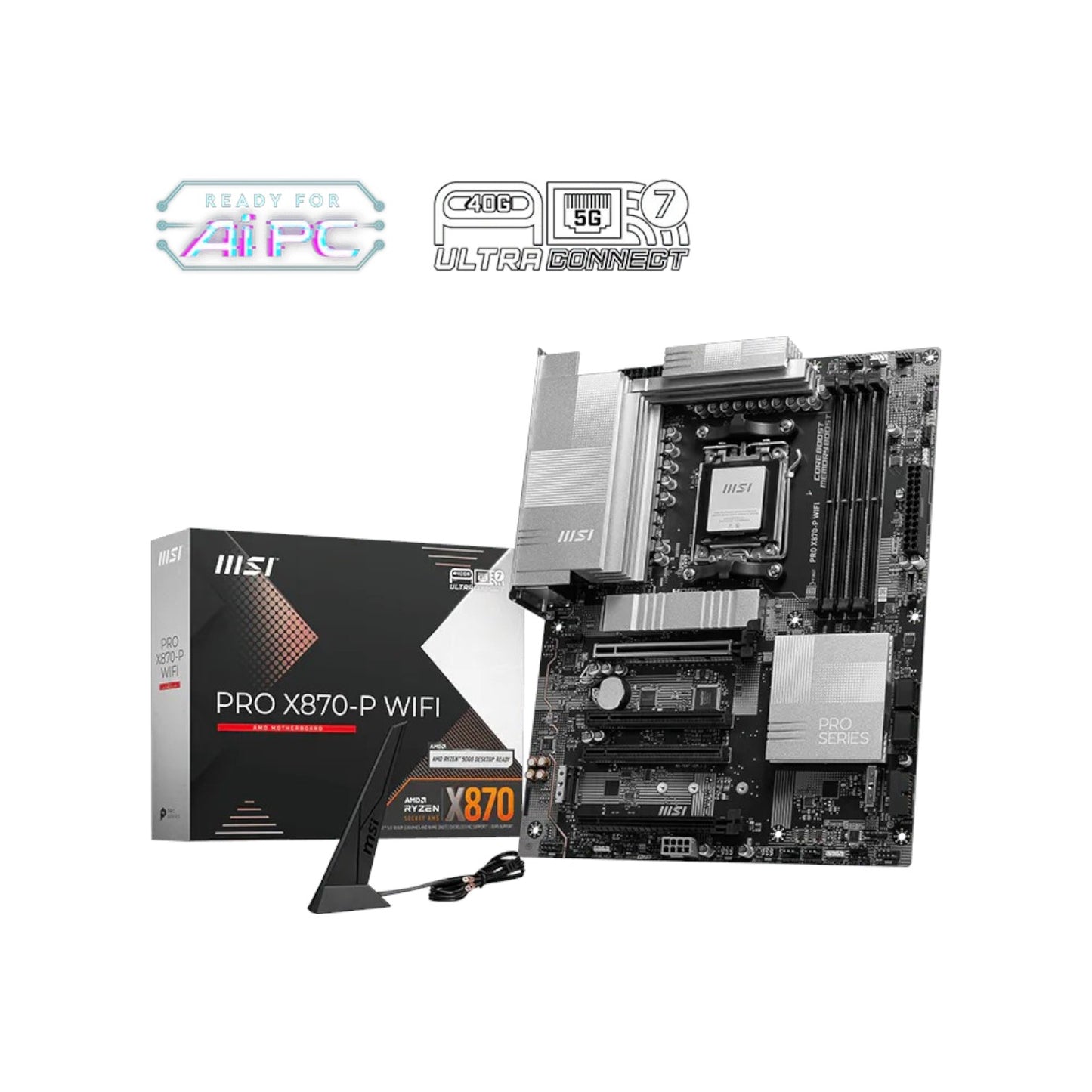 Mother MSI PRO X870-P WIFI DDR5 AM5 (Serie 7000/8000/9000) (6339)