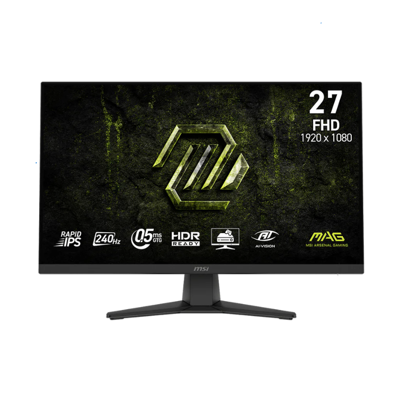 Monitor Gamer MSI 27' FHD Rapid IPS 240Hz 0.5ms Flat 2xHDMI + 1xDP (II) (7168)