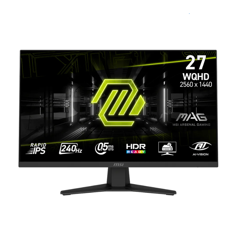 Monitor Gamer MSI 27' MAG 274QF QHD Rapid IPS 240Hz 0.5ms Flat 2xHDMI + 1xDP (II) (1652)