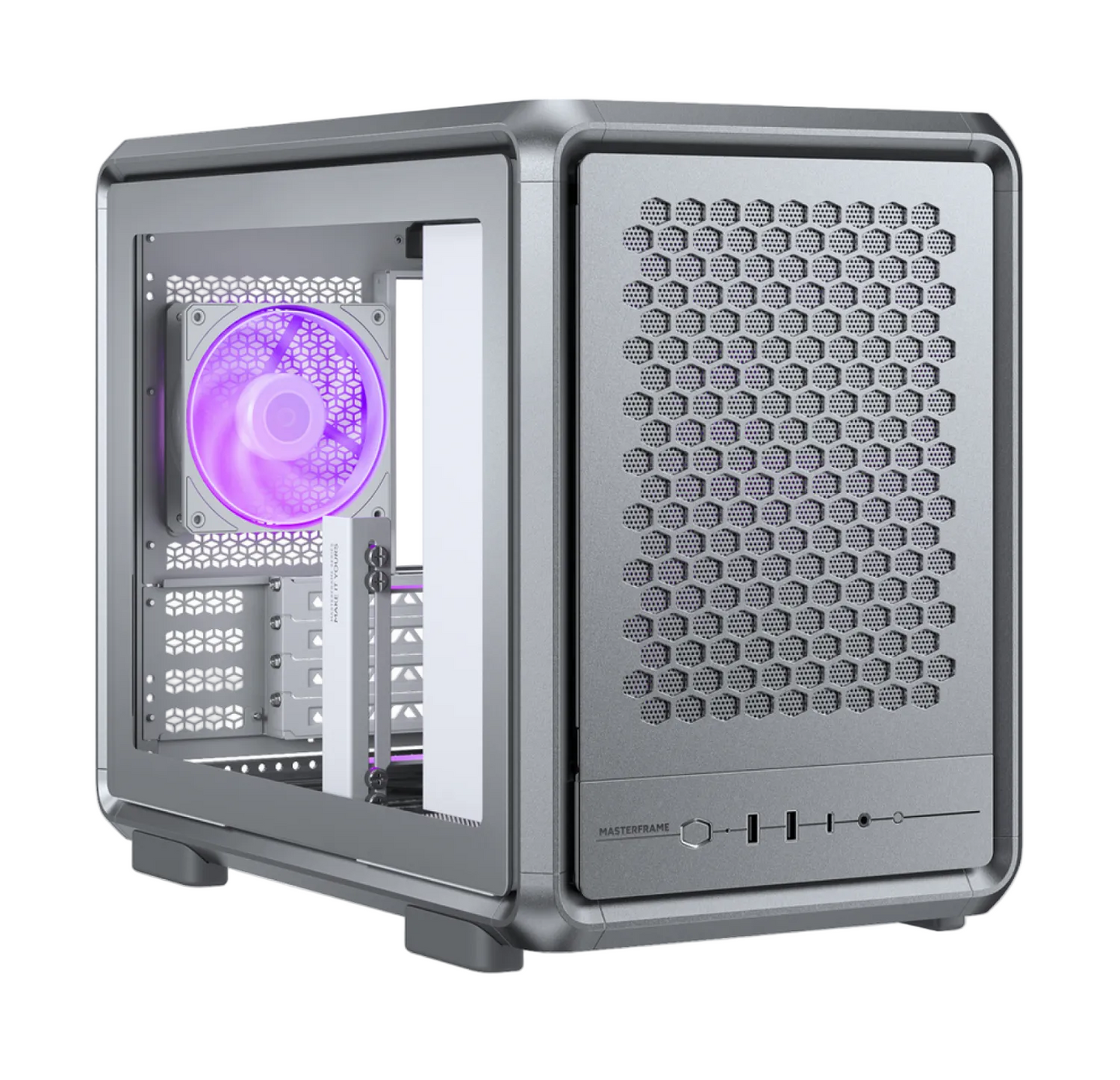 GABINETE COOLER MASTER 400 MASTER FRAME MESH SILVER