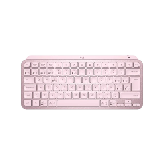 Teclado Logitech Wireless MX Keys Mini Rose Retroilum 920-010478