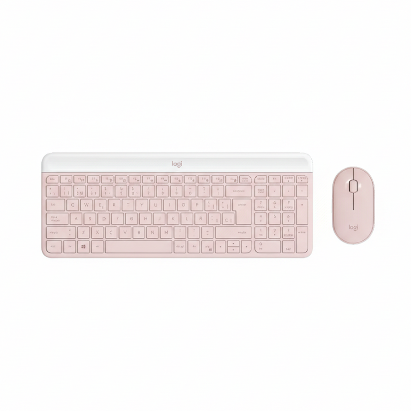 Teclado+Mouse Logitech Wir MK470 Slim Rose 920-011312