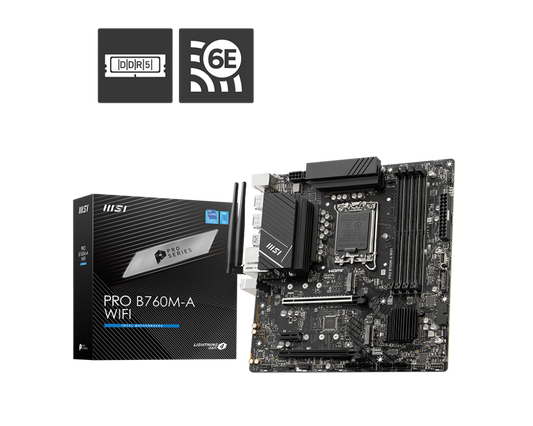 Mother MSI PRO B760M-A WIFI DDR5 1700 (12va/13va/14va Gen)