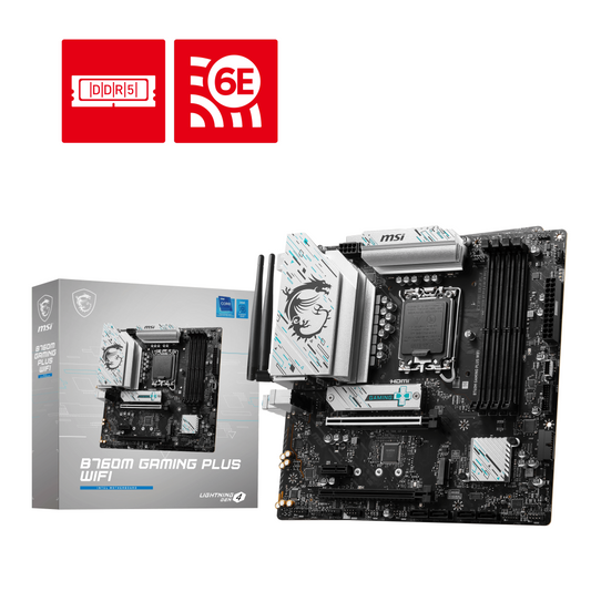 Mother MSI B760M GAMING PLUS WIFI DDR5 1700 (12va/13va/14va Gen)