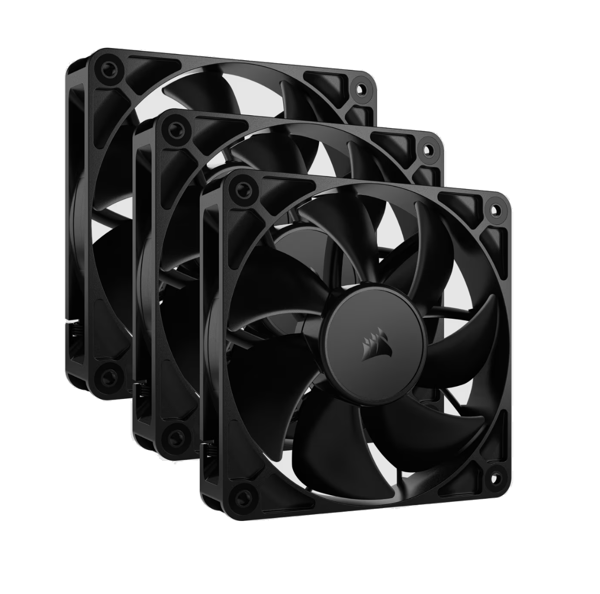 Fan Cooler Corsair RS120 120mm PWM 25mm Fan Black Pack x3 (4213)