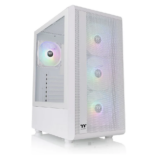 Gabinete TT S200 Mid-Tower TG Fan ARGB x4 Snow