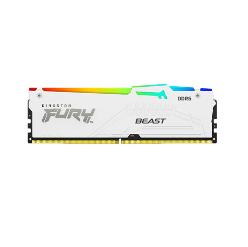 Memoria DDR5 Kingston 16Gb 5600 MHz FURY BEAST WHITE RGB