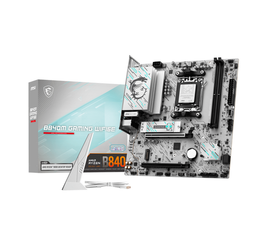 Mother MSI B840M GAMING WIFI6E DDR5 AMD5 (Serie 7000/8000/9000)
