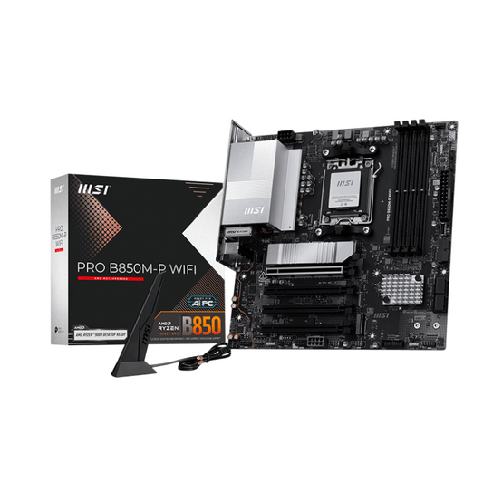 Mother MSI PRO B850M-P WIFI DDR5 AMD5 (Serie 7000/8000/9000)