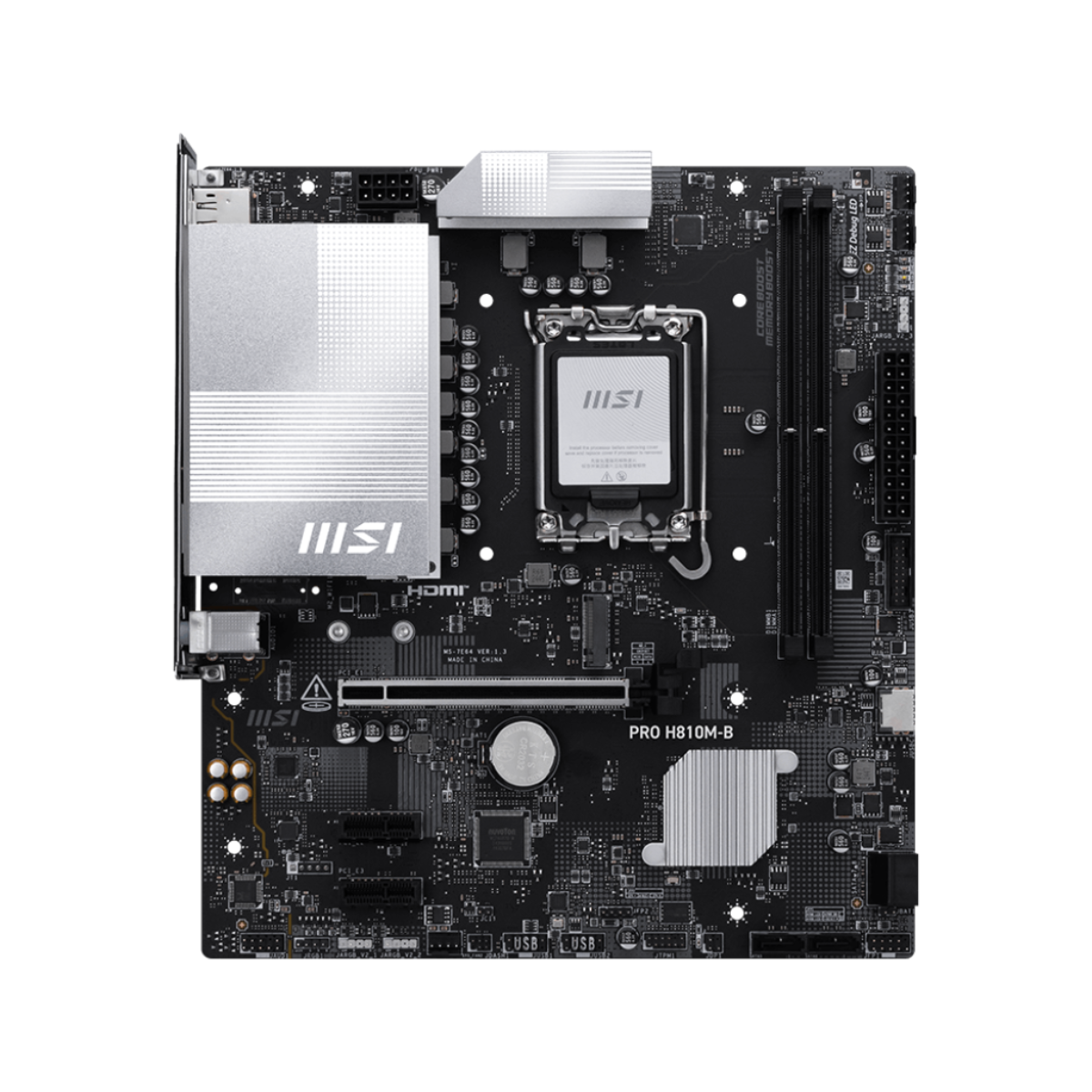 Mother MSI PRO H810M-B DDR5 1851 (Serie Ultra)