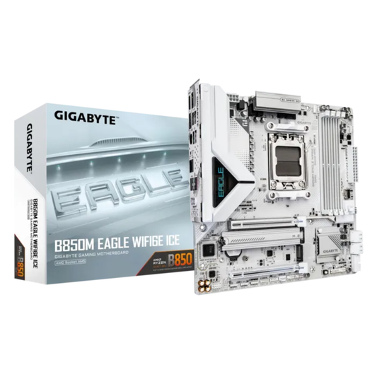 Mother Gigabyte B850M EAGLE WF6E ICE DDR5 AM5 (Serie 7000/8000)