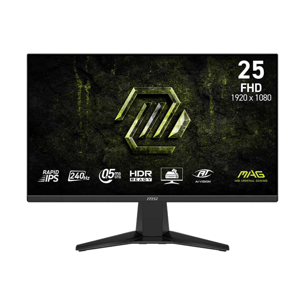 Monitor Gamer MSI 25' FHD Rapid IPS 240Hz 0.5ms Flat 2xHDMI + 1xDP (II) (5052)