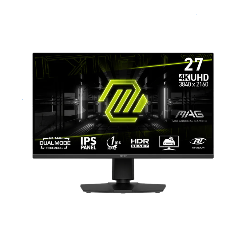 Monitor Gamer MSI 27' UHD IPS 144Hz 1ms Flat 2xHDMI + 1xDP Pivoteable (II) (8198)