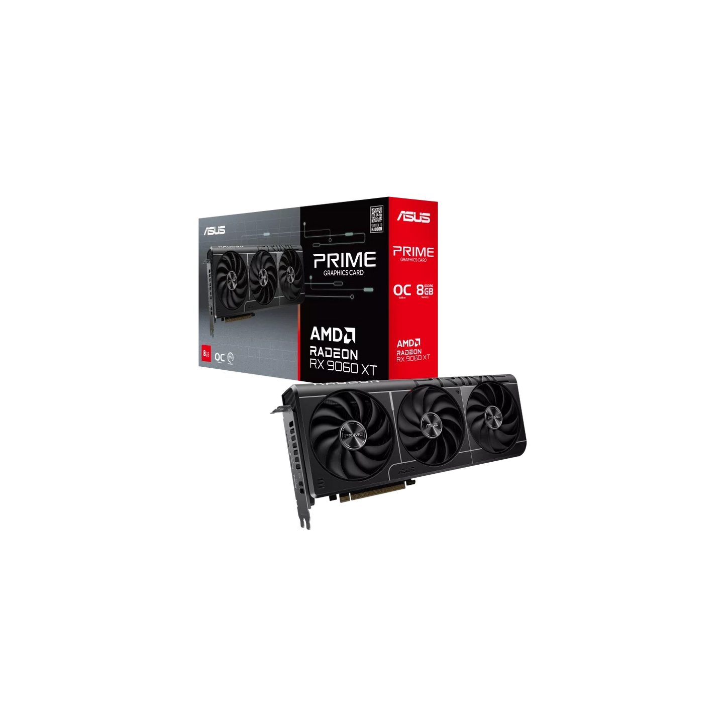 Placa de Video ASUS AMD Radeon PRIME RX9060XT O8GB GDDR6
