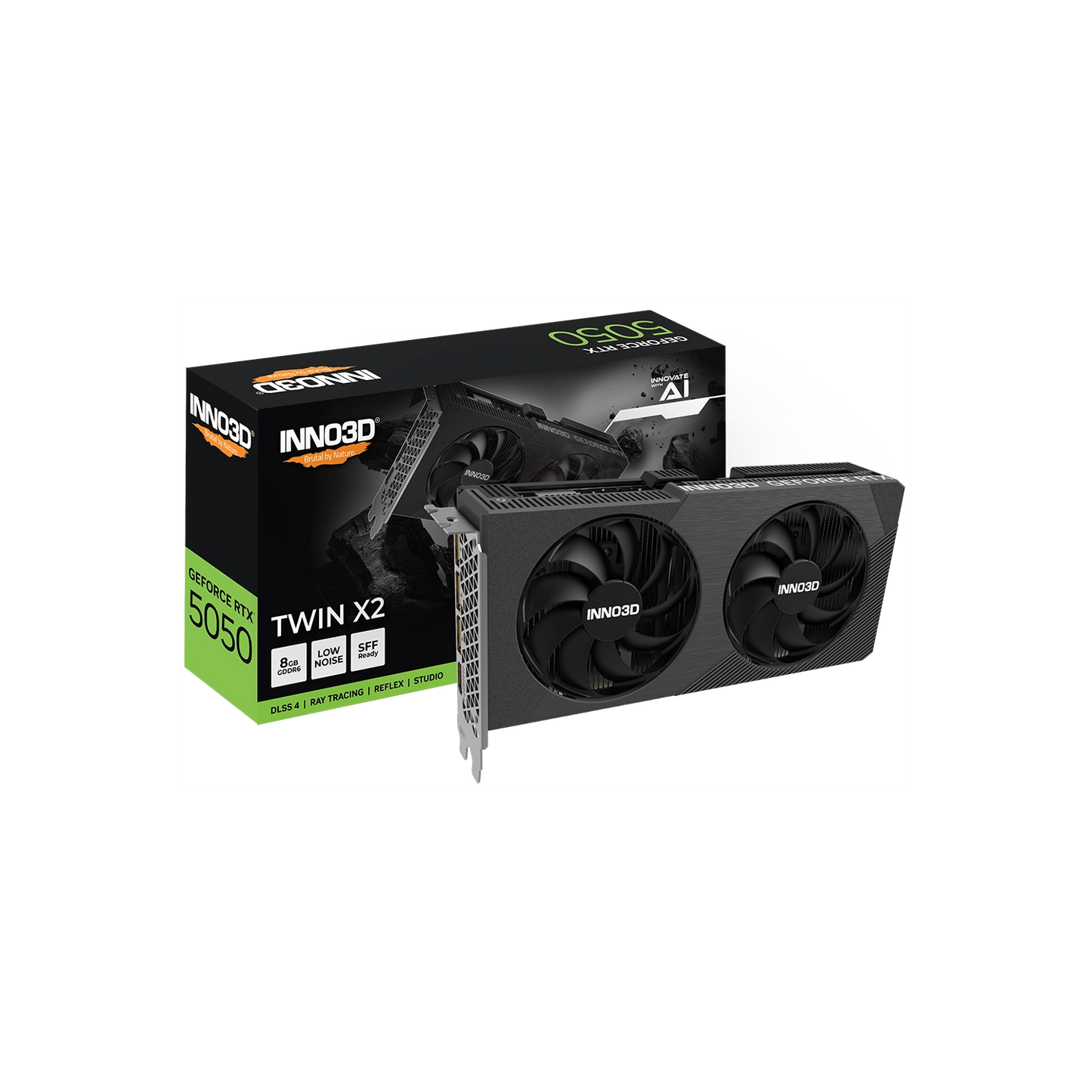 Placa de Video INNO3D NVIDIA Geforce RTX 5050 8GB GDDR6 TWIN X2